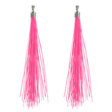 Örhängen, festival neon rosa