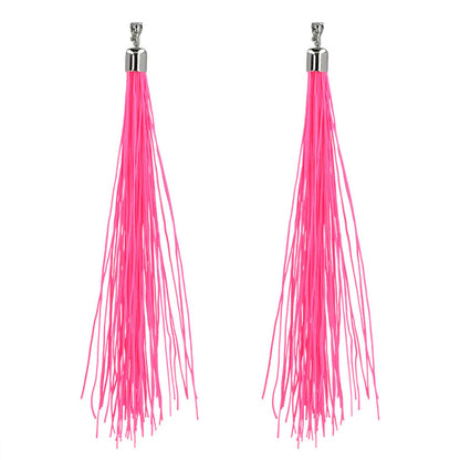 Örhängen, festival neon rosa
