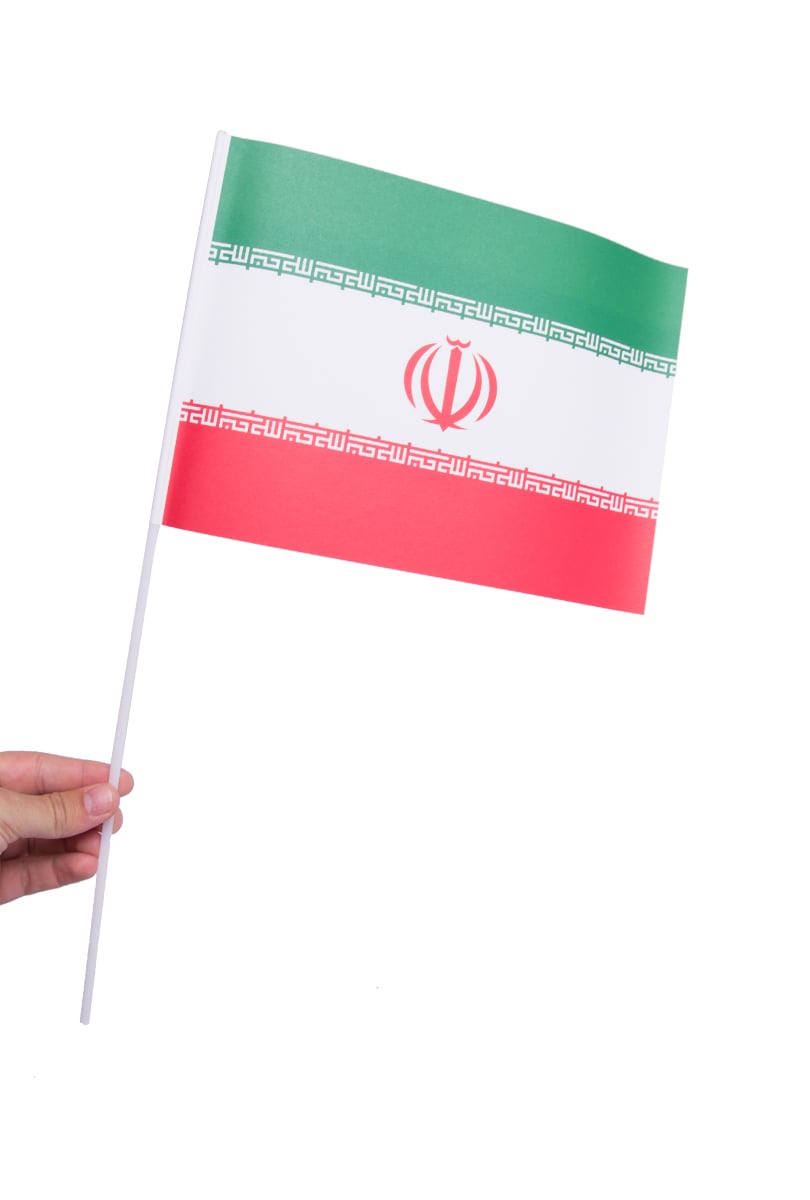 Pappersflagga, Iran 27x20 cm