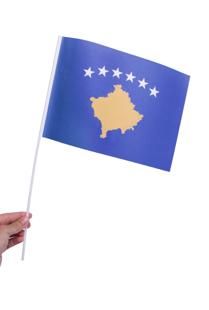 Pappersflagga, Kosovo 27x20 cm