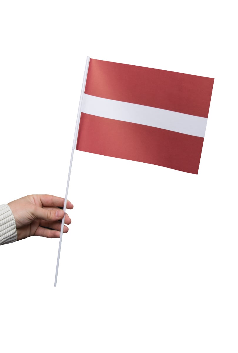 Pappersflagga, Lettland 27x20 cm