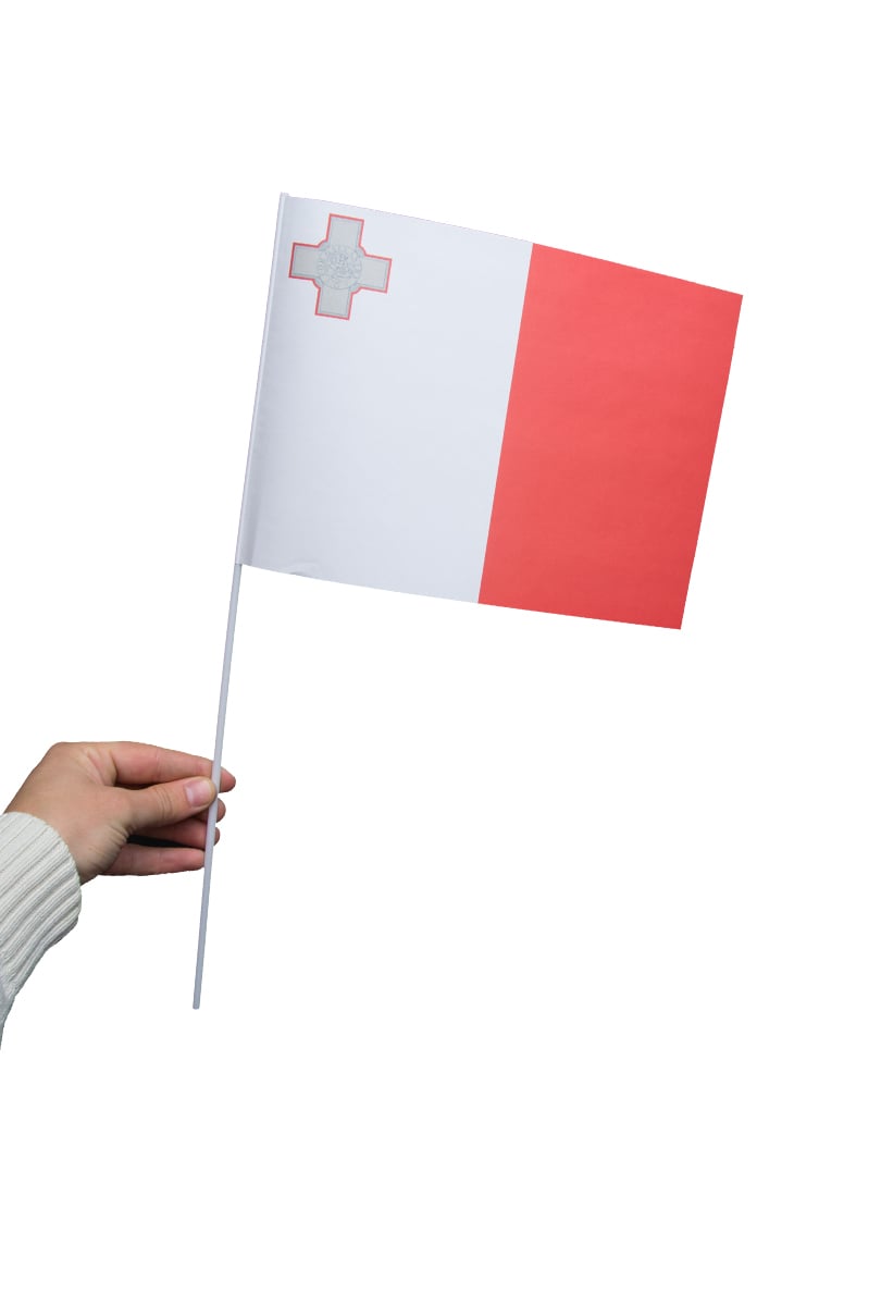 Pappersflagga, Malta 27x20 cm