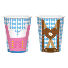 Pappersmuggar, oktoberfest Bayern Lightblue 8 st
