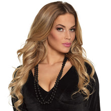 Pärlhalsband, svart 46 cm