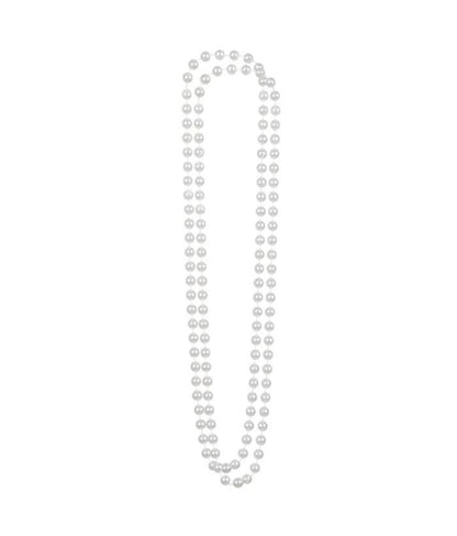 Pärlhalsband, vit 46 cm