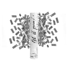 Konfettibomb, silver 28 cm (folie)