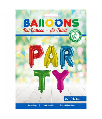 Folieballong, girlang PARTY multi