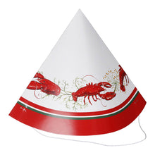 Partyhattar, kräfta vit/röd 4 st