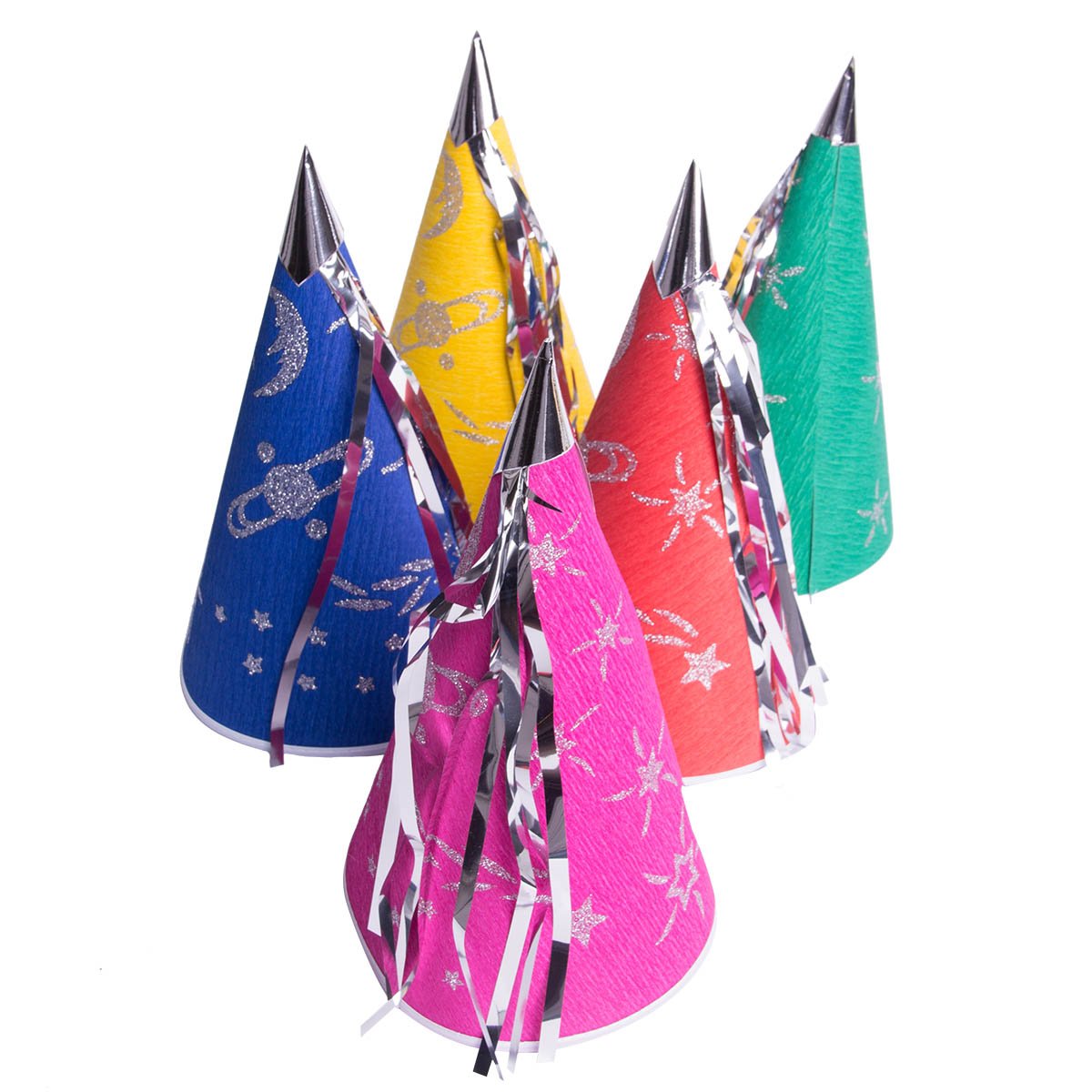 Partyhatt, silverglitter