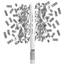 Konfettibomb, silver 60 cm (folie)