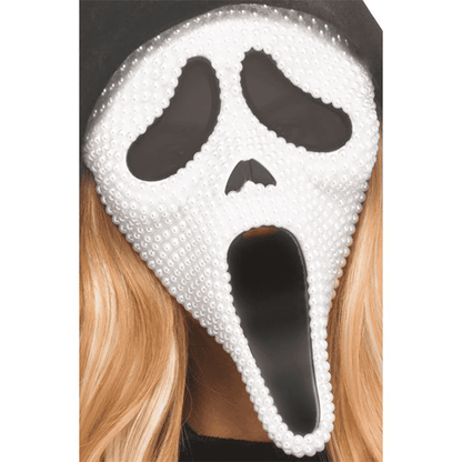 Klänning, Pearl Velour Bling Ghost Face M/L