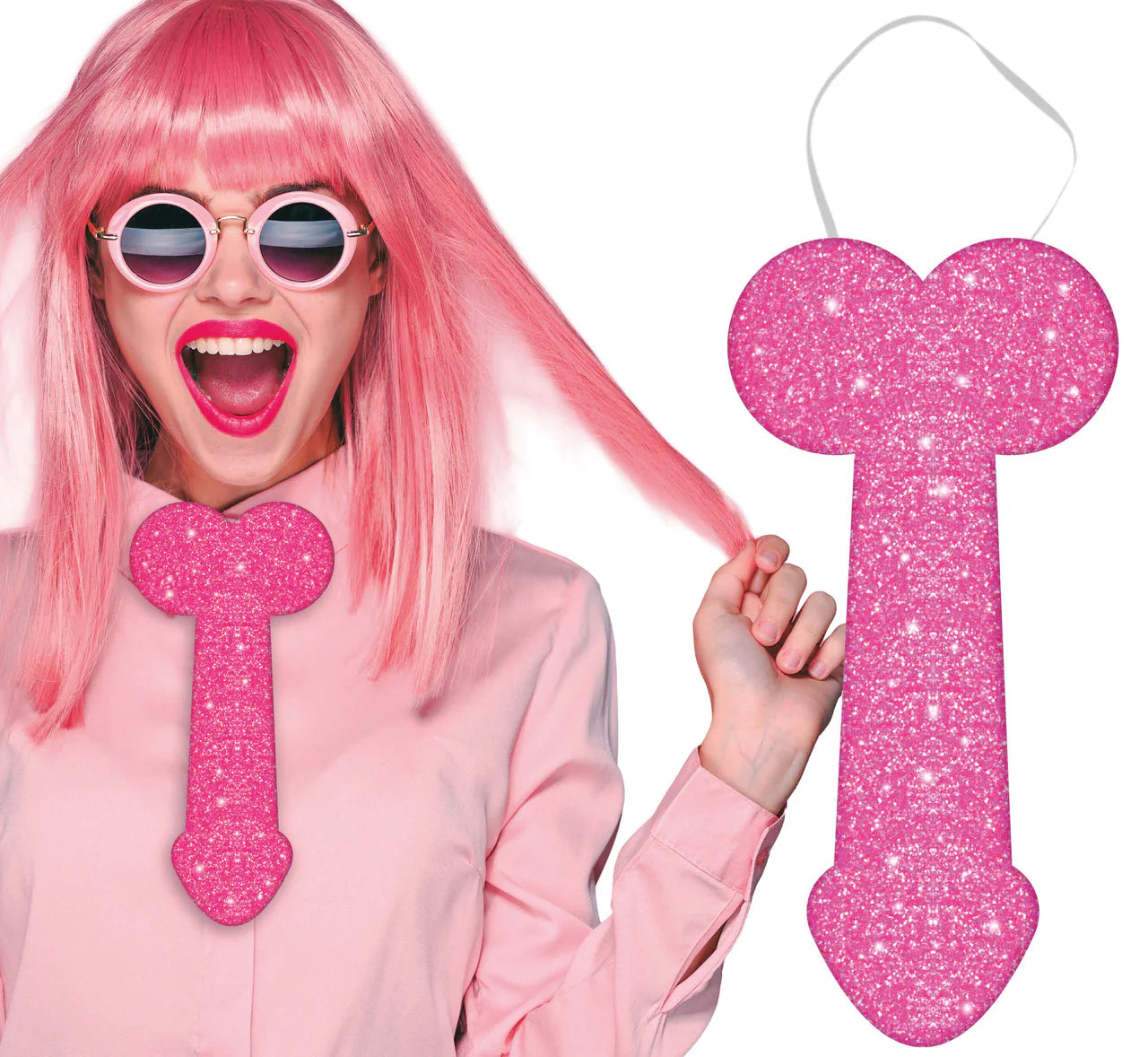 Penisslips, glitter 30 cm