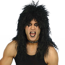 Peruk, 80-tal hardrocker svart