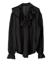 Piratskjorta, svart M/L