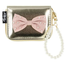 PLÅNBOK GULD MED ROSETT TINKA WALLET