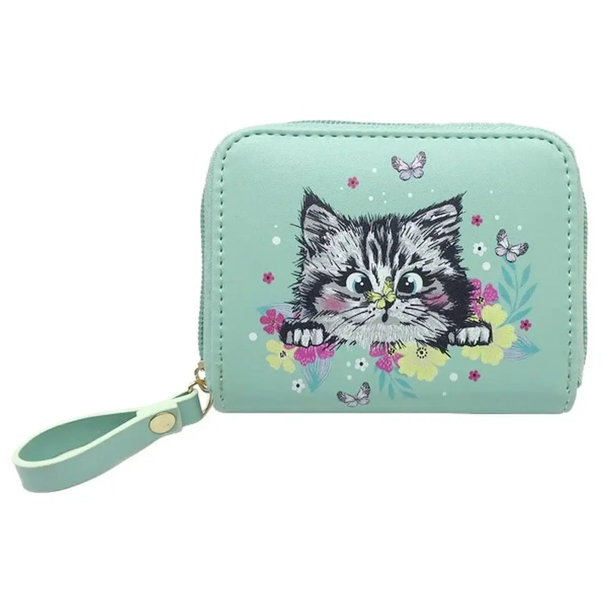 PLÅNBOK KATT MINT TINKA WALLET