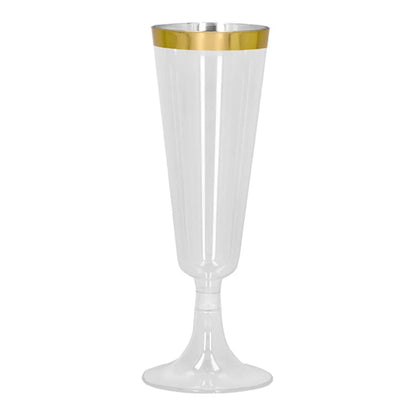 Plastglas, guld 4 st