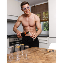 Plastglas, silver 4 st