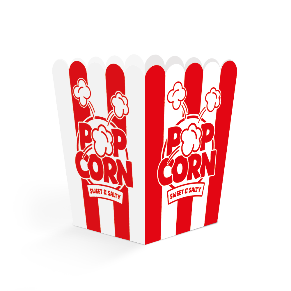 Popcornbägare, små 8 st