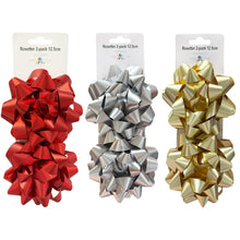 Presentrosetter, metallic 2 st