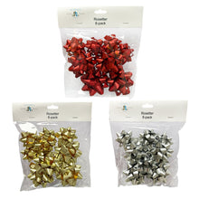 Presentrosetter, metallic 8 st