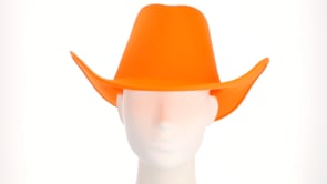 Cowboyhatt, neon orange