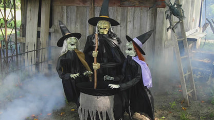 Animerade props, 3 häxor 153 cm