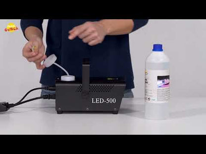 Rökmaskin med ljus och fjärrkontroll