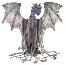 Prop animerad, grå drake 213 cm