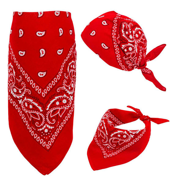 Bandana, röd 55x55 cm