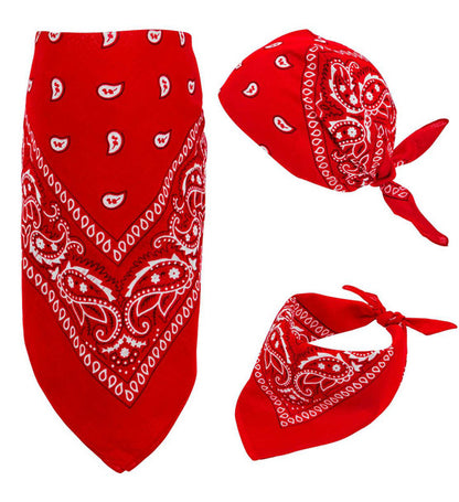 Bandana, röd 55x55 cm