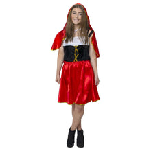 Klänning, röd luva