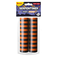 Serpentiner, svart/orange 2 st