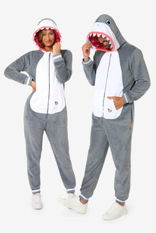 Opposuits onesies, shark XXL