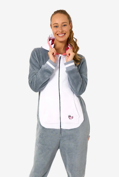 Opposuits onesies, shark XS