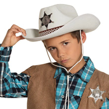 Sheriffhatt, barn vit