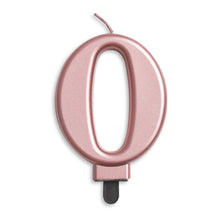 Sifferljus, 0 rose guld metallic