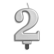 Sifferljus, 2 silver metallic