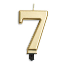 Sifferljus, 7 guld metallic