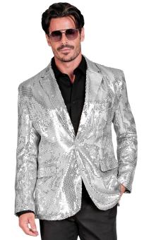 Discokavaj, paljett silver XL