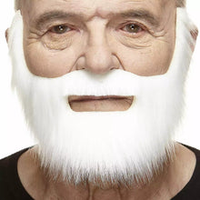 Mustasch med skägg, fisherman vit