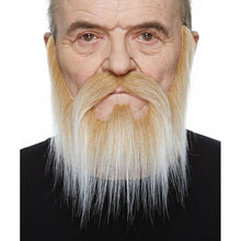 Mustasch med skägg, western blond