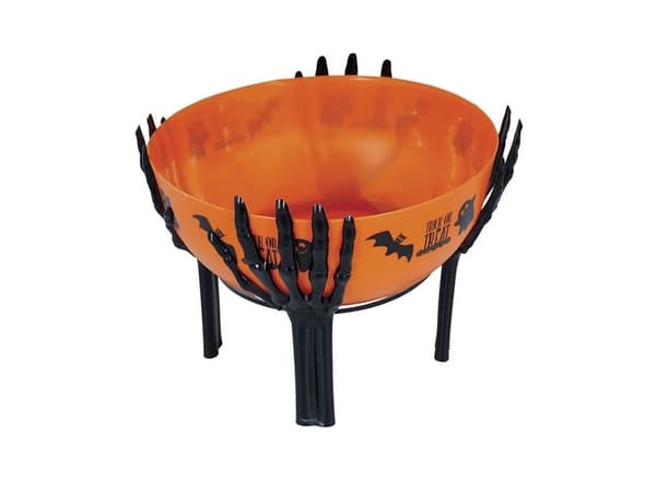 Godisskål, trick or treat orange 26x18 cm
