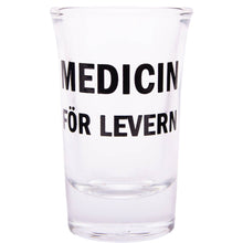 Snapsglas, medicin för levern