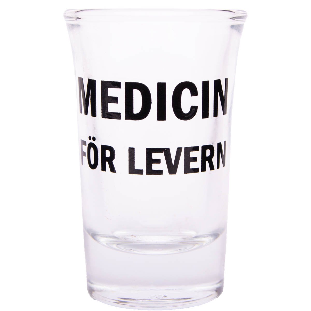 Snapsglas, medicin för levern