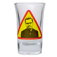 Snapsglas, vägskylt Ulf Kristersson