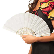 Solfjäder, vit 25 cm