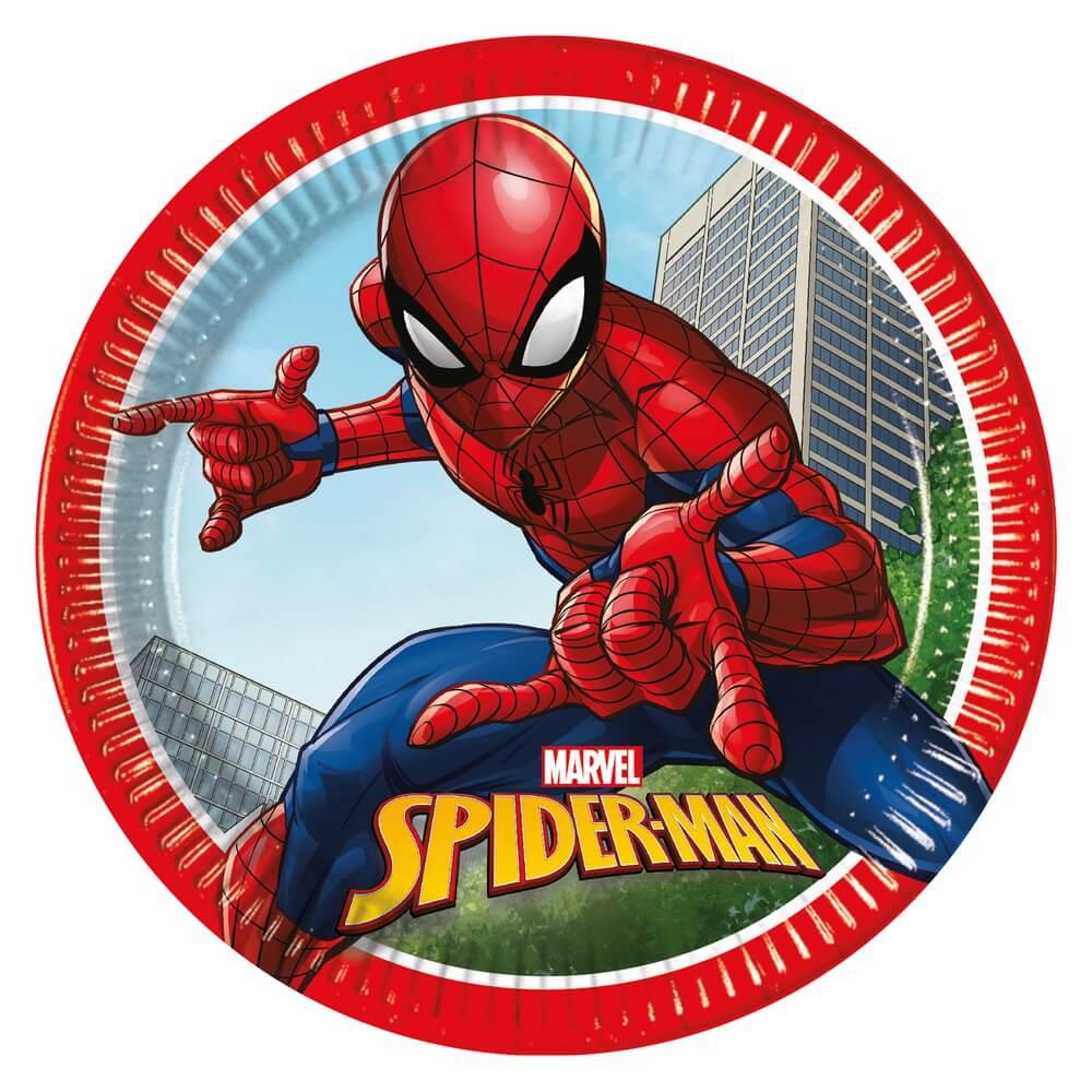 Tallrikar, Spiderman 23 cm 8 st