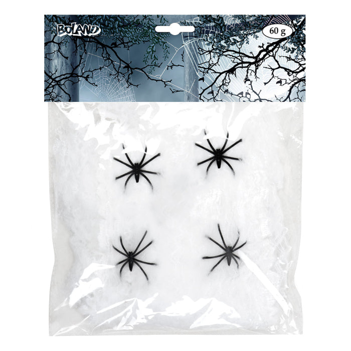 Spindelnät, vit 60 g