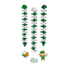Spiraldekoration, St Patricks day 3 st 60 cm